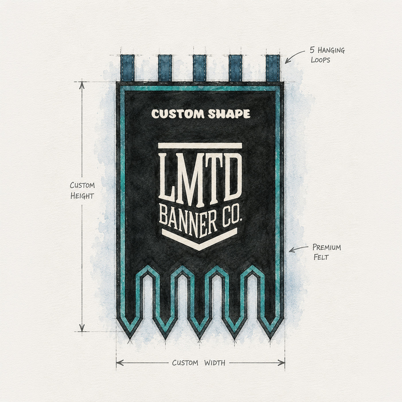 Custom Shaped Banner