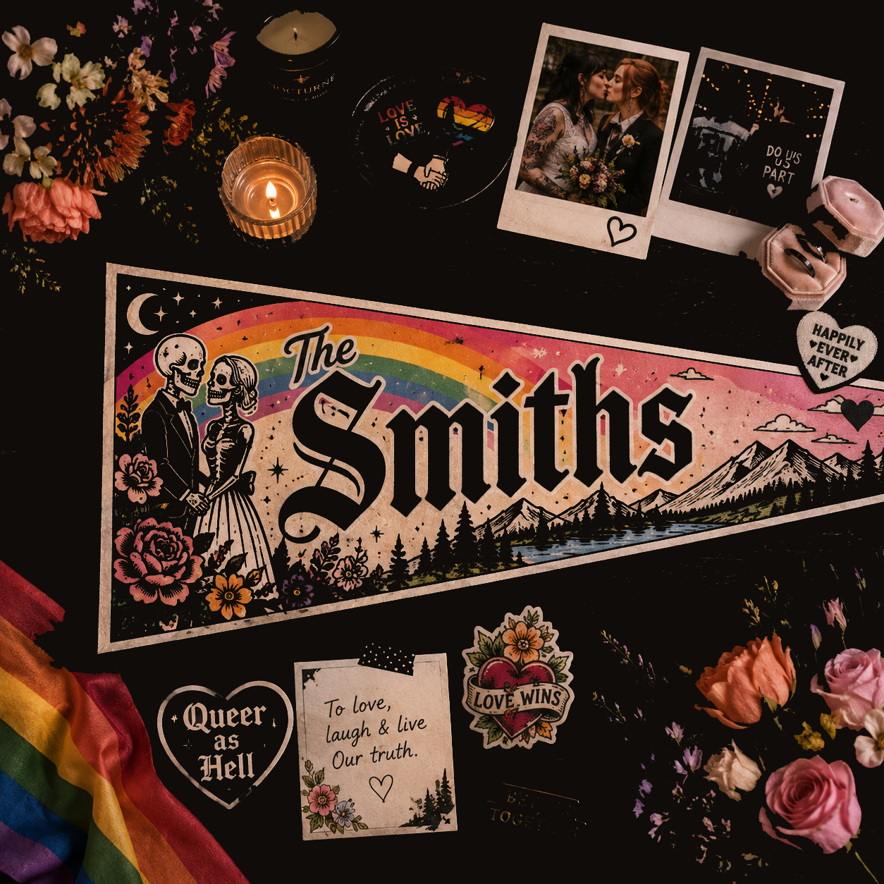 Custom Full Colour Pennant - Large
