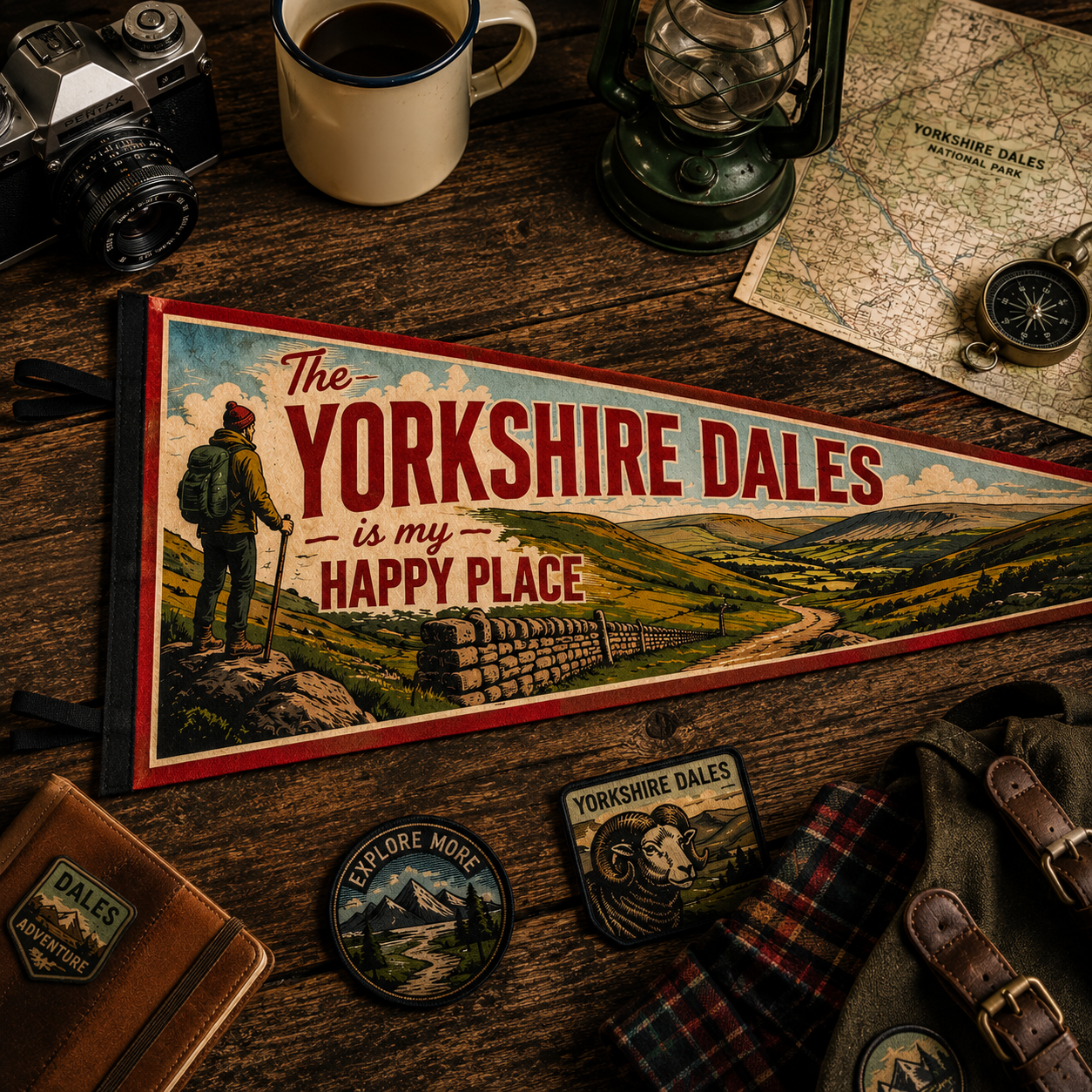 Custom Full Colour Pennant - Medium